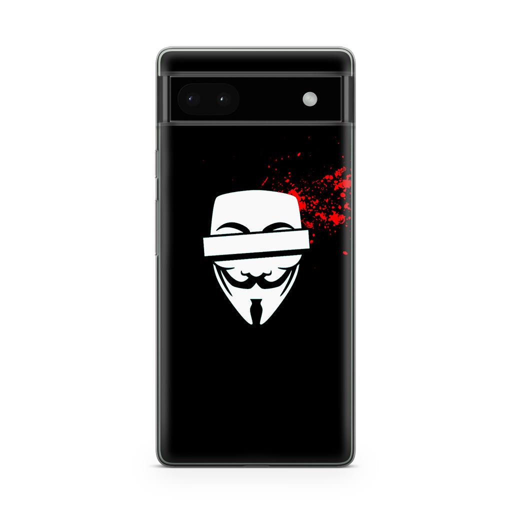 Anonymous Blood Splashes Google Pixel 6a Case