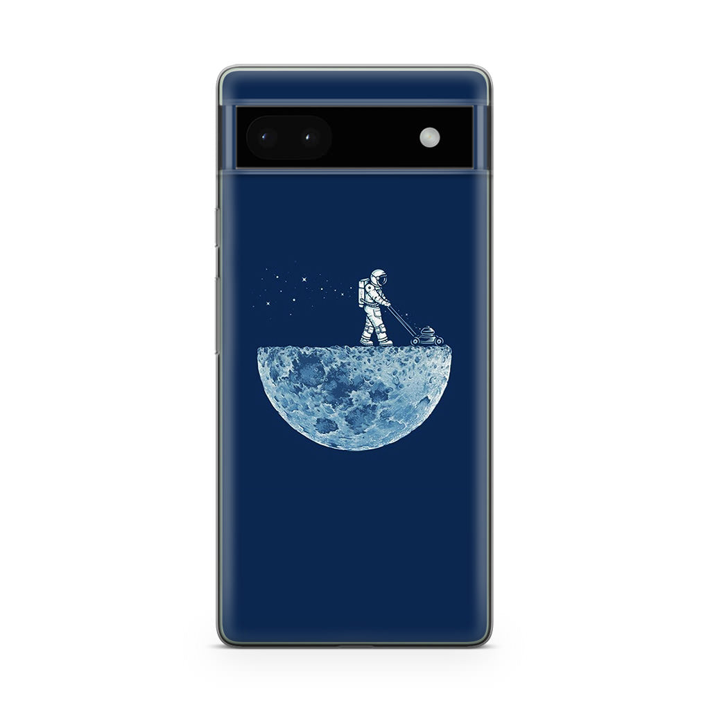 Astronaut Mowing The Moon Google Pixel 6a Case