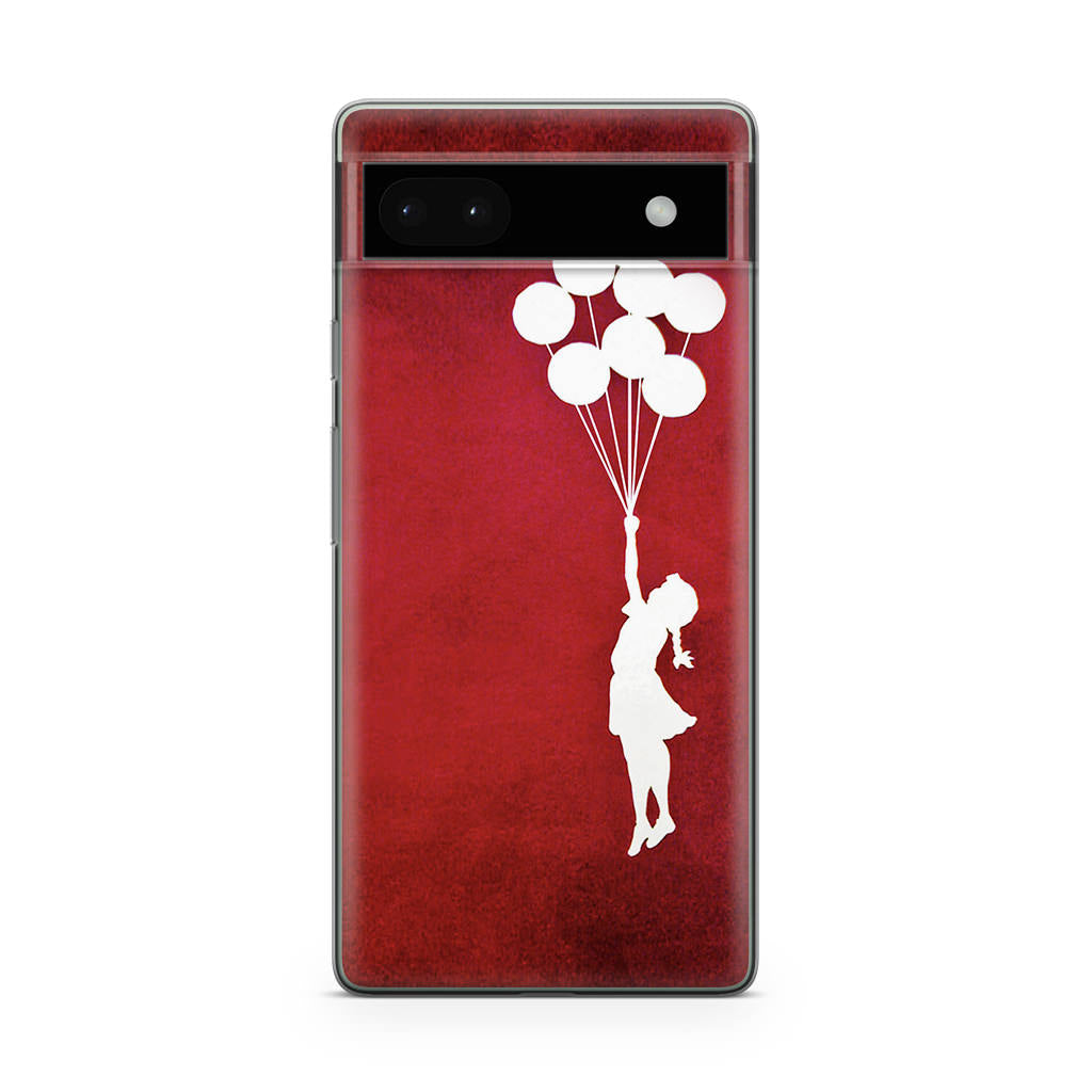 Banksy Girl With Balloons Red Google Pixel 6a Case