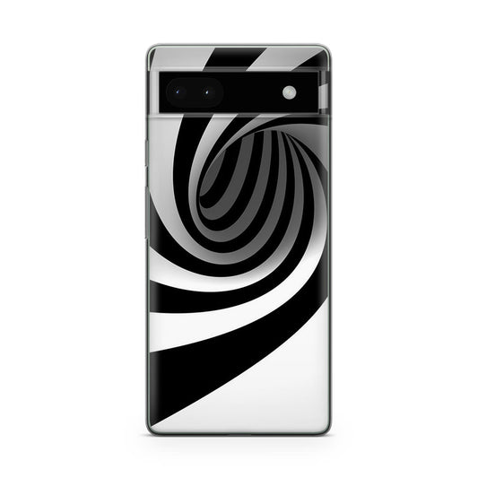 Black and White Twist Google Pixel 6a Case