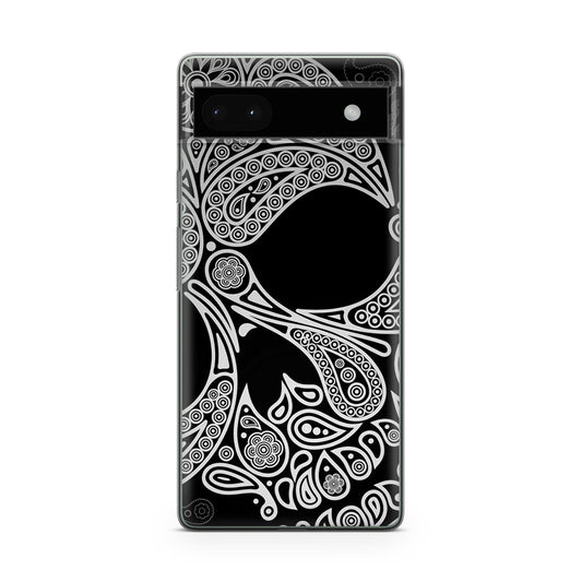 Black Skull Google Pixel 6a Case