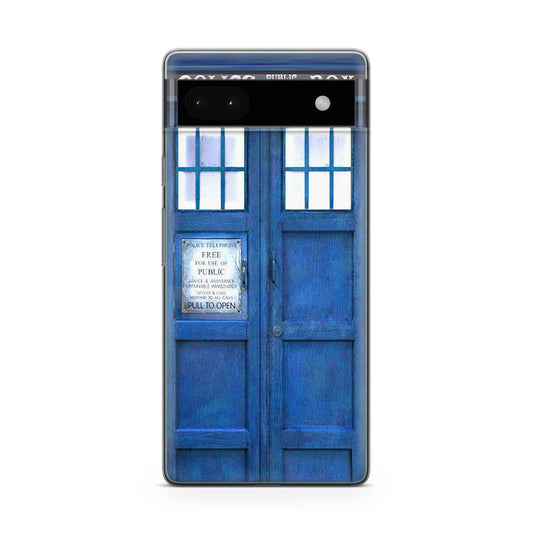 Blue Police Call Box Google Pixel 6a Case