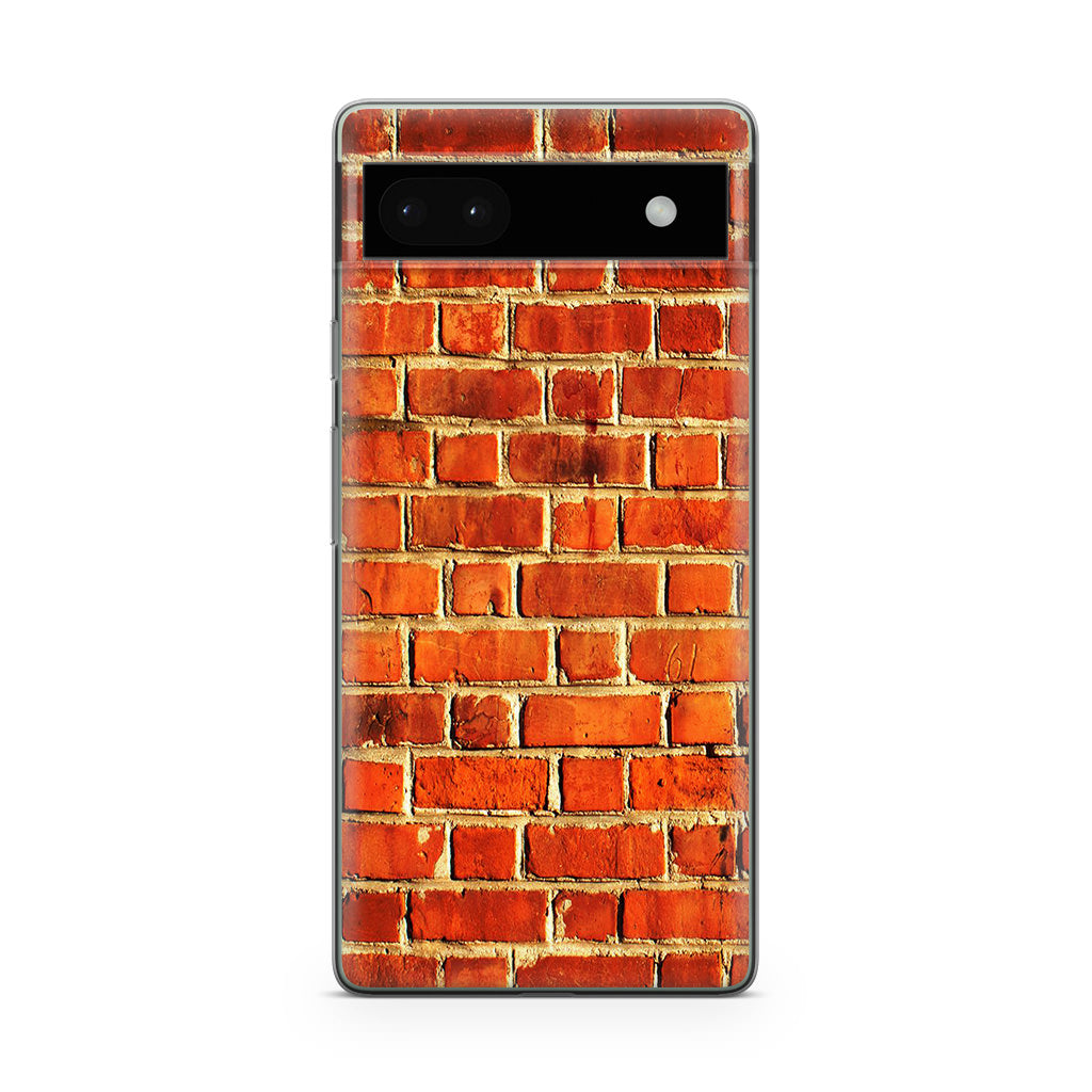 Brick Wall Pattern Google Pixel 6a Case