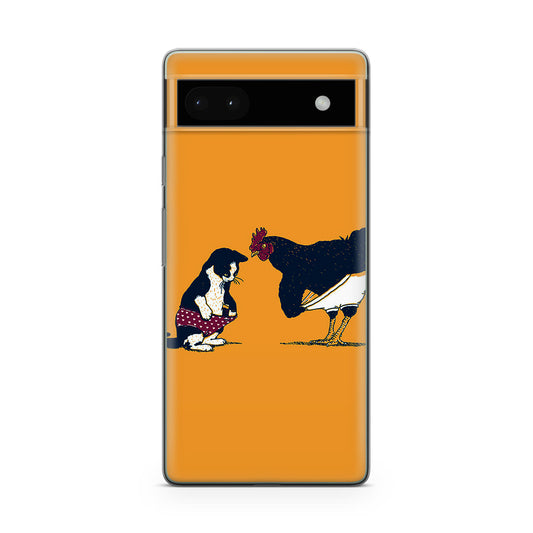 Cat Chicken Yellow Underwear Cute Google Pixel 6a Case