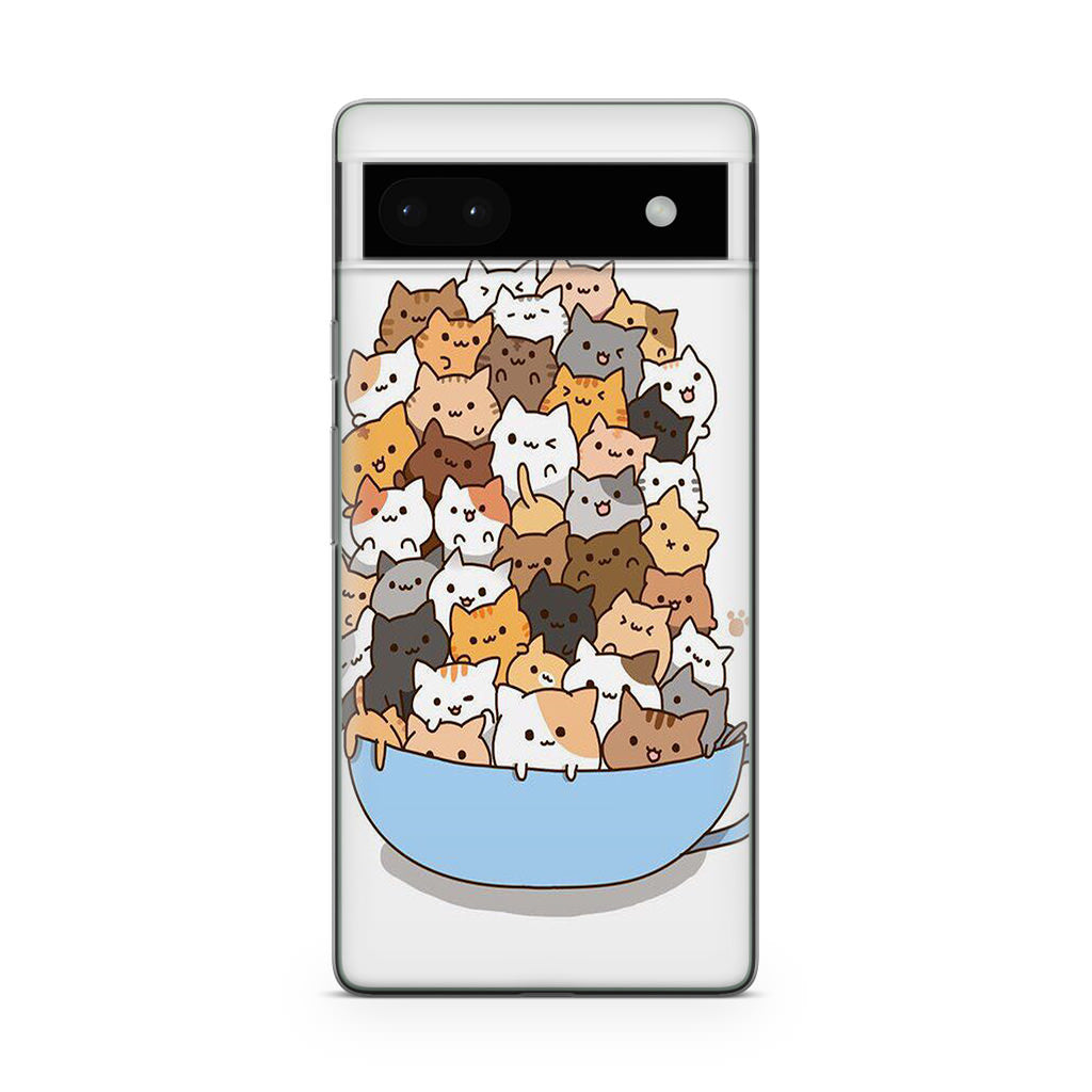 Cats on A Bowl Google Pixel 6a Case