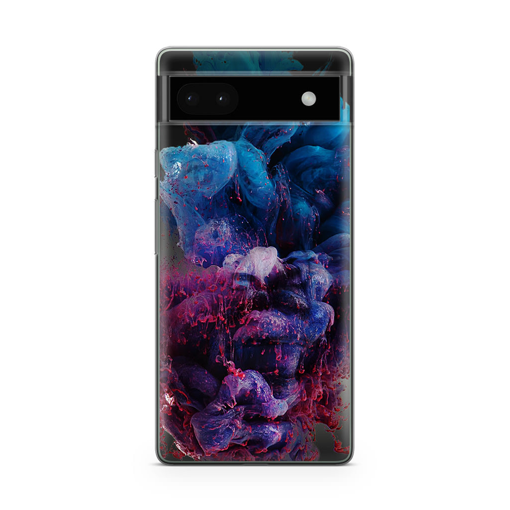 Colorful Dust Art on Black Google Pixel 6a Case