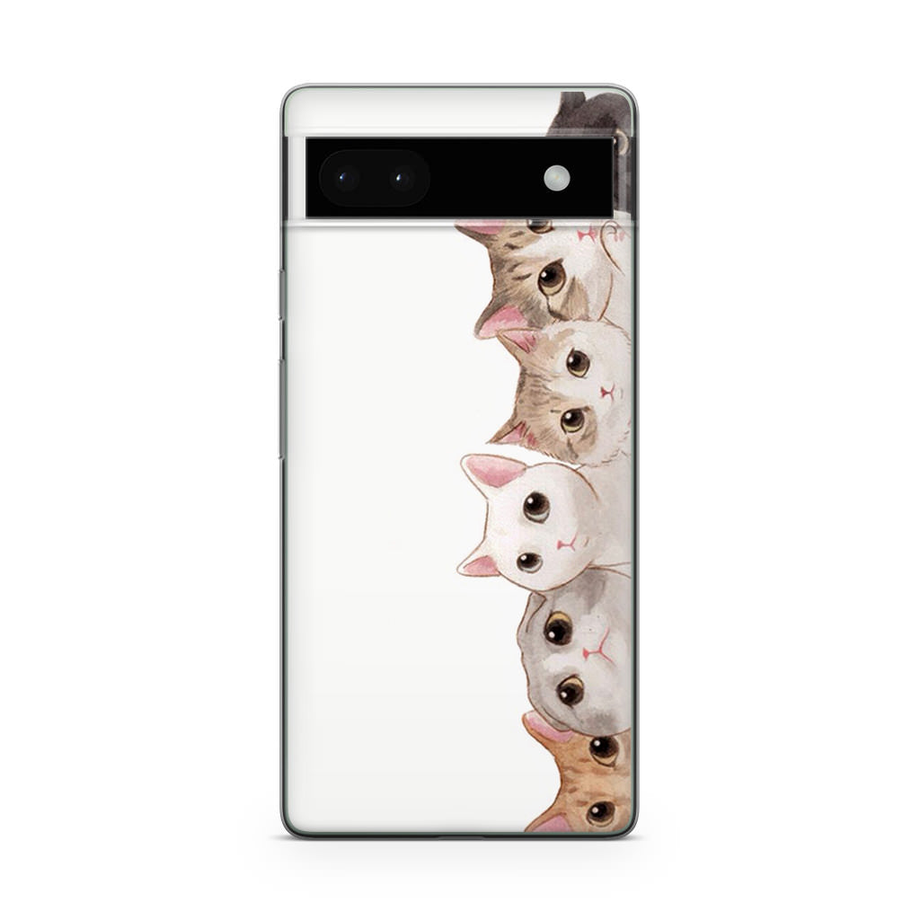 Cute Cats Vertical Google Pixel 6a Case