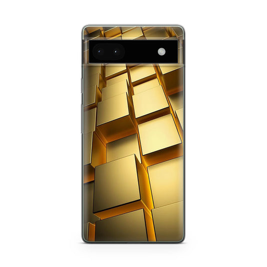 Golden Cubes Google Pixel 6a Case