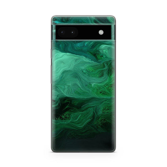 Green Abstract Art Google Pixel 6a Case