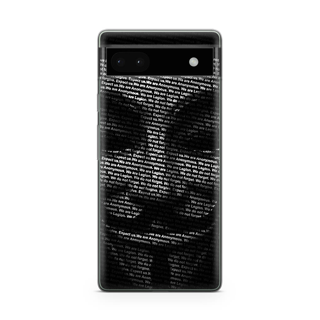 Guy Fawkes Mask Anonymous Google Pixel 6a Case