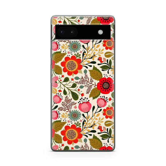 Hello Spring Pattern Google Pixel 6a Case