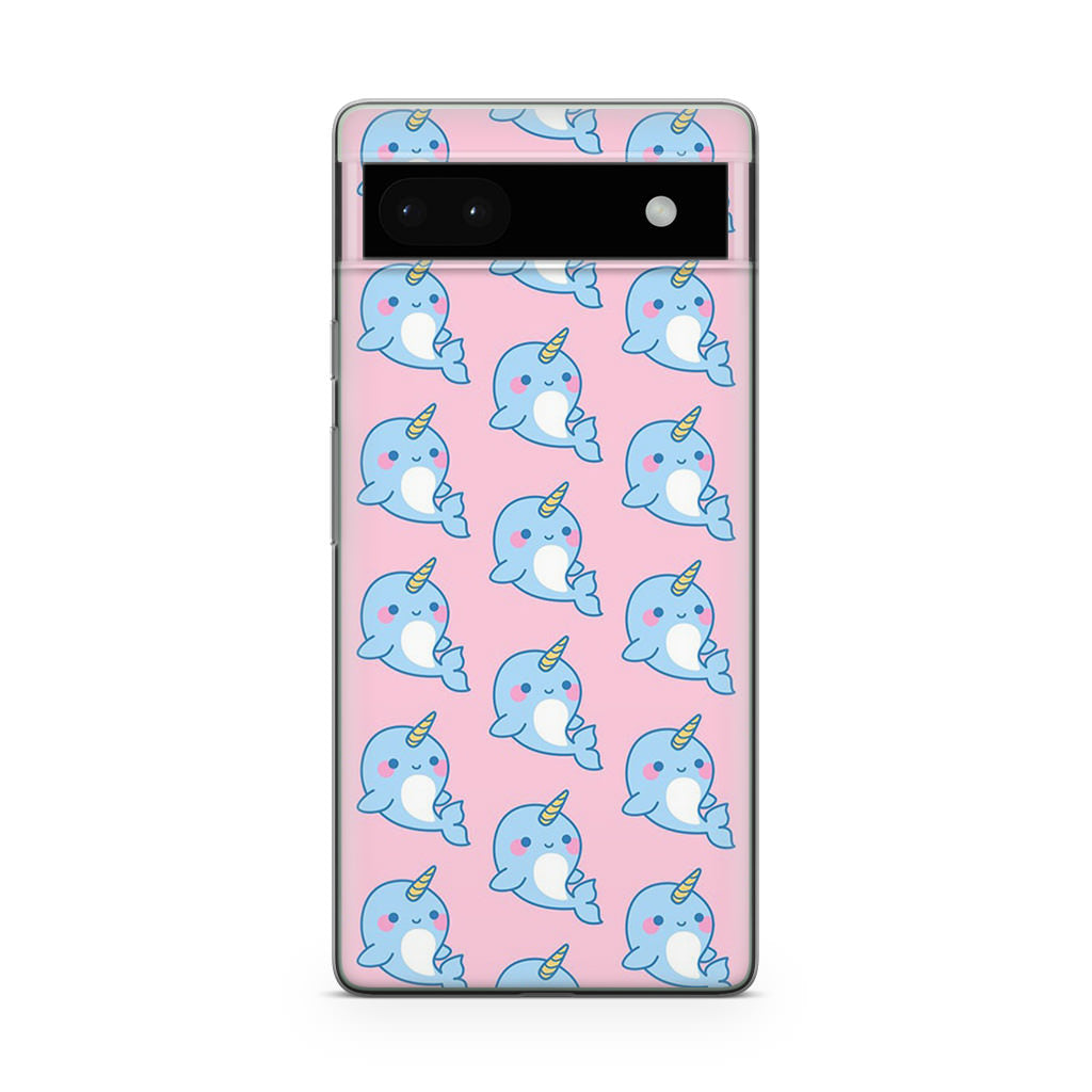 Horned Whales Pattern Google Pixel 6a Case