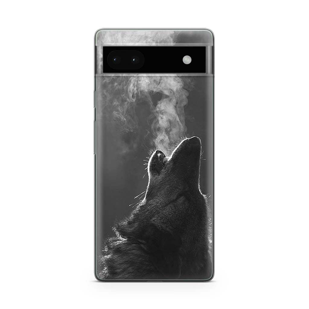 Howling Wolves Black and White Google Pixel 6a Case