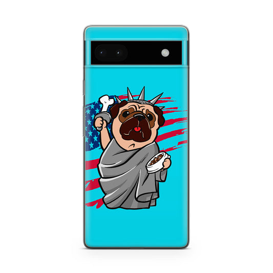 Independence Day Pug Google Pixel 6a Case