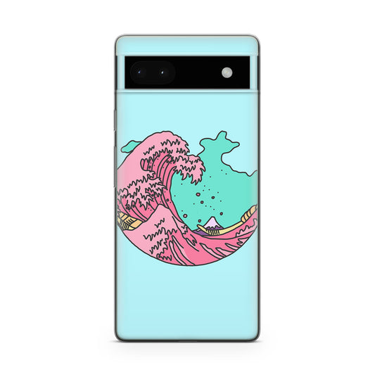 Japanese Pastel Wave Google Pixel 6a Case