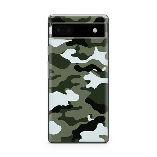 Military Green Camo Google Pixel 6a Case