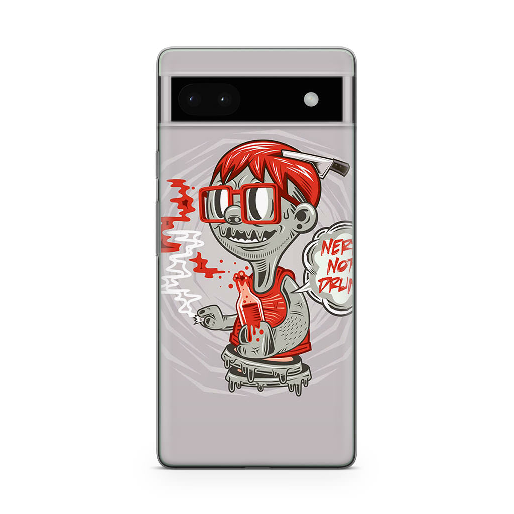 Nerd Not Drunk Zombie Google Pixel 6a Case