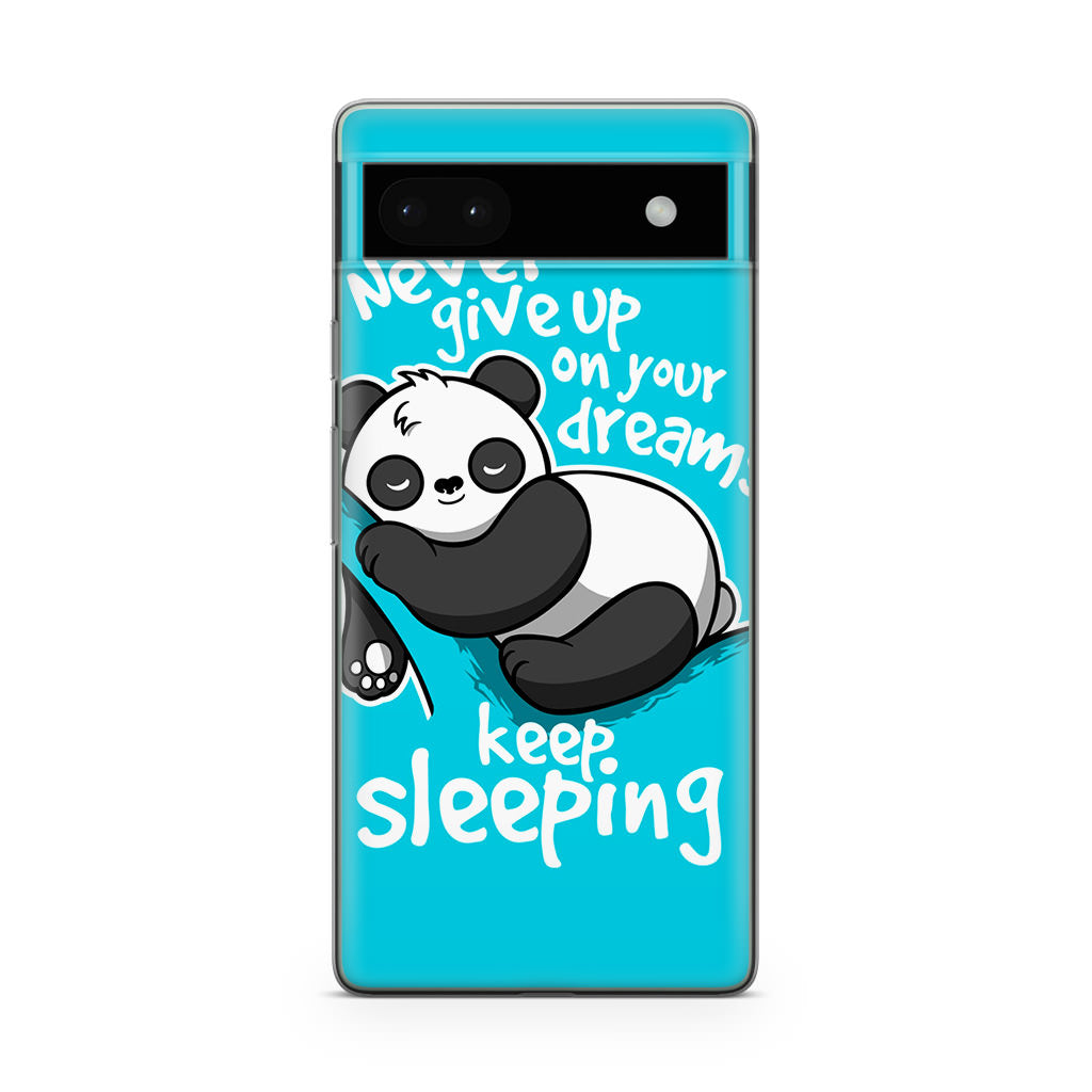 Panda Keep Sleeping Google Pixel 6a Case