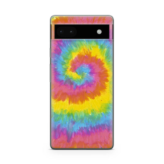 Pastel Rainbow Tie Dye Google Pixel 6a Case
