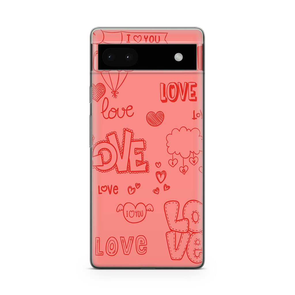 Pink Lover Google Pixel 6a Case