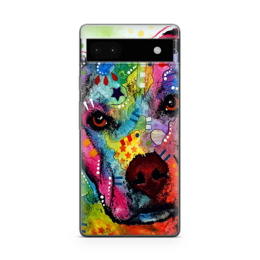 Pitbull Love Painting Google Pixel 6a Case