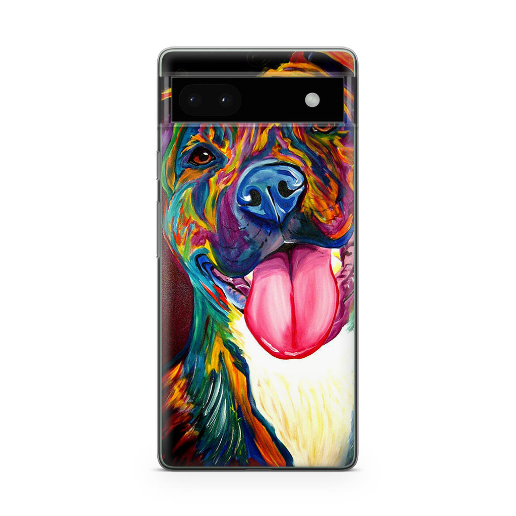 Pitbull Painting Art Google Pixel 6a Case