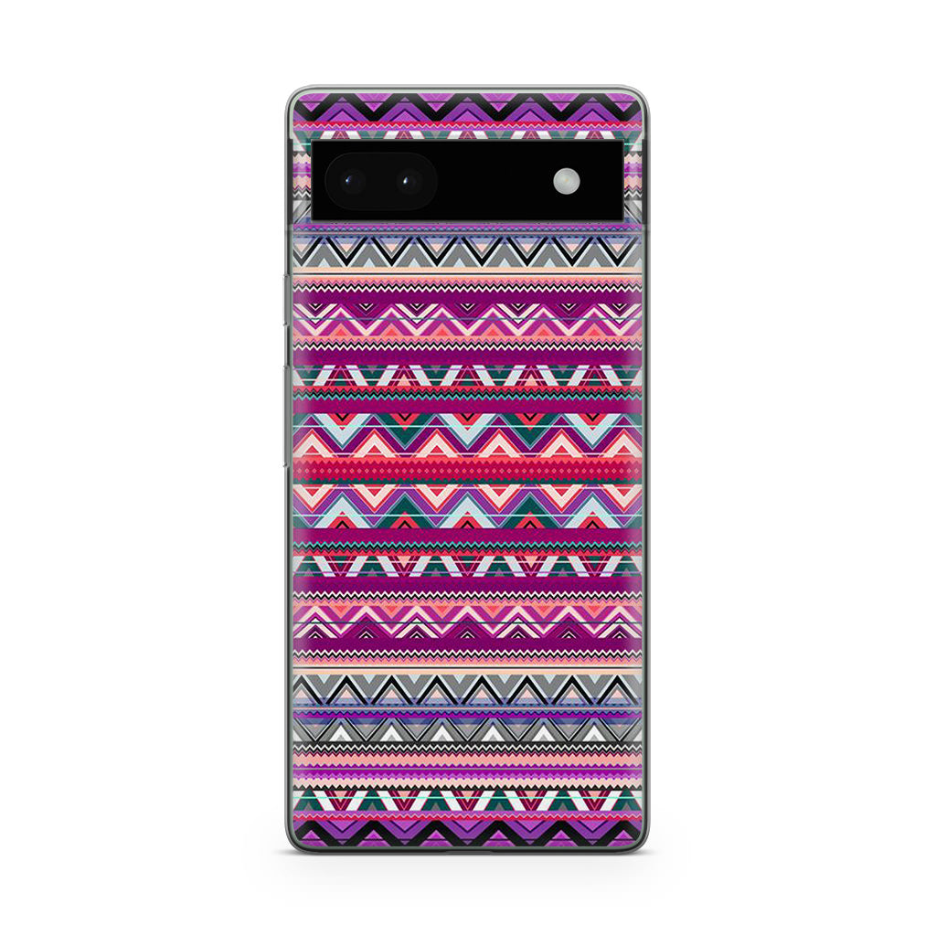 Purple Aztec Art Google Pixel 6a Case