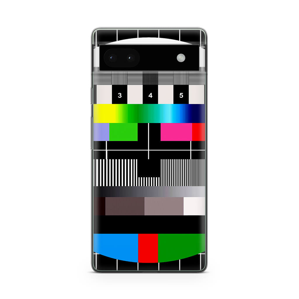 Scheme Pause TV Colorful Mesh Google Pixel 6a Case