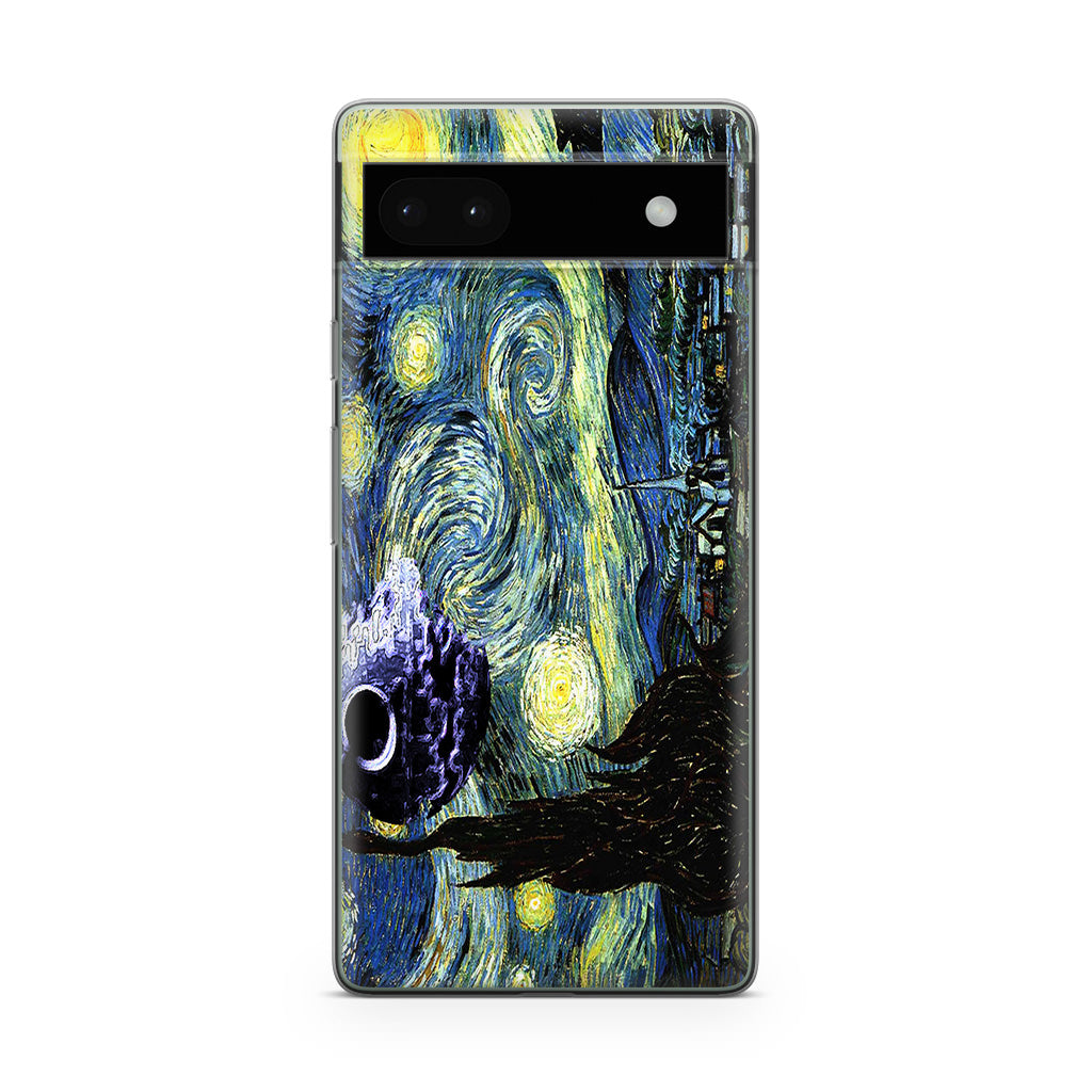 Skellington on a Starry Night Google Pixel 6a Case