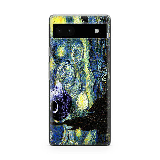 Skellington on a Starry Night Google Pixel 6a Case