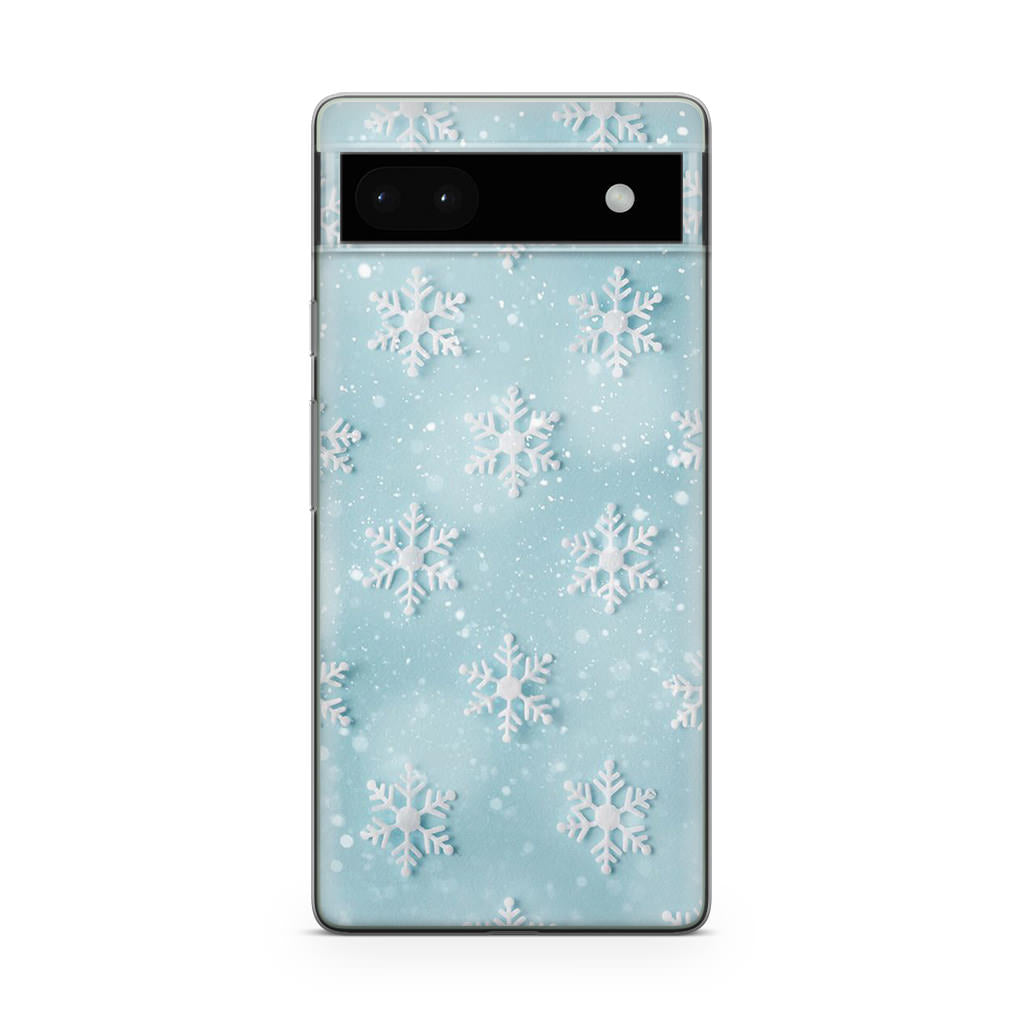 Snowflakes Pattern Google Pixel 6a Case