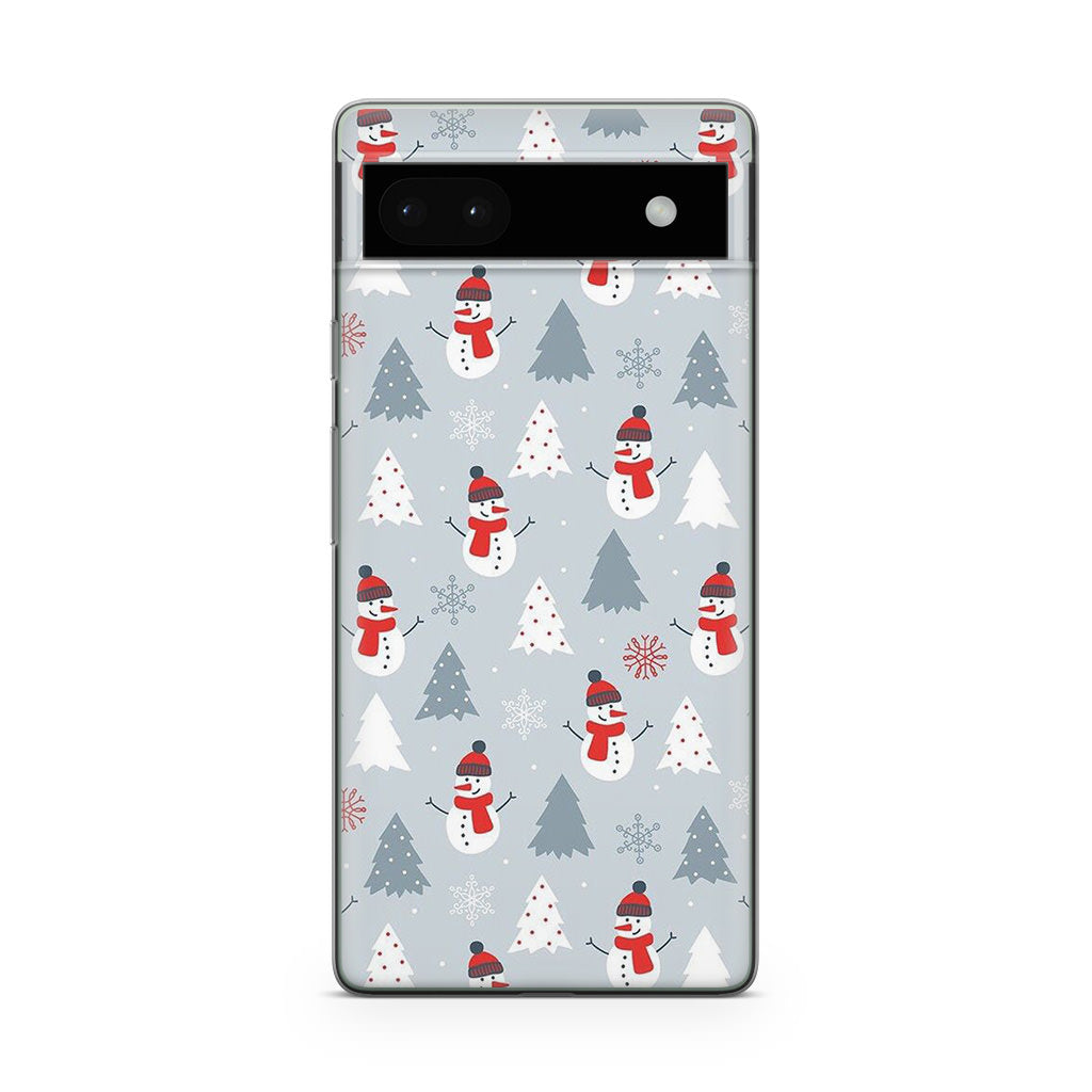 Snowmans Pattern Google Pixel 6a Case