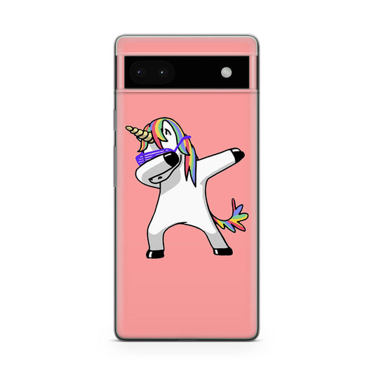 Unicorn Dabbing Pink Google Pixel 6a Case