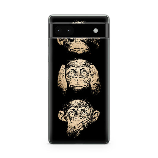 3 Wise Monkey Google Pixel 6a Case