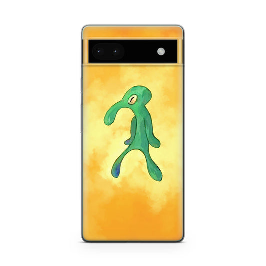 Bold and Brash Squidward Painting Google Pixel 6a Case