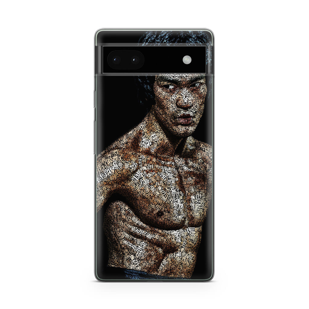 Bruce Lee Typograph Google Pixel 6a Case