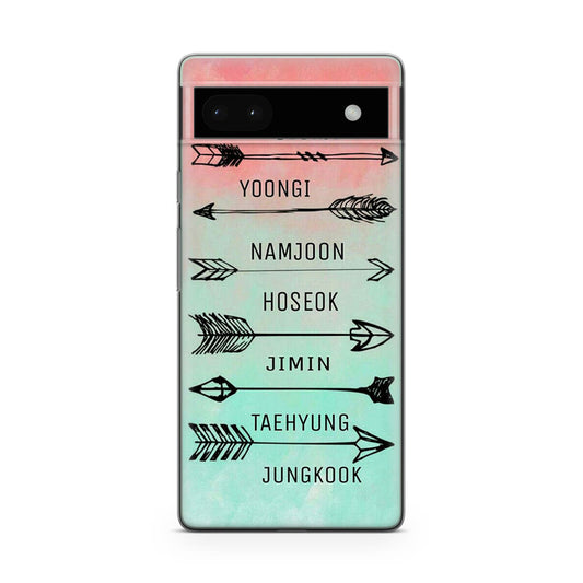 BTS Members Name Google Pixel 6a Case