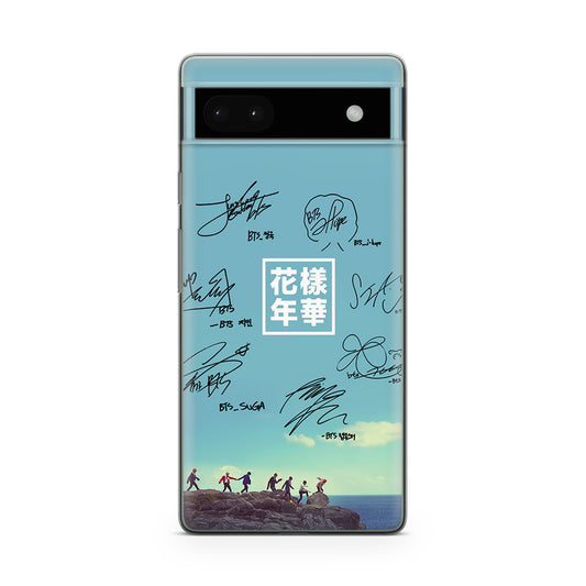 BTS Signature Google Pixel 6a Case