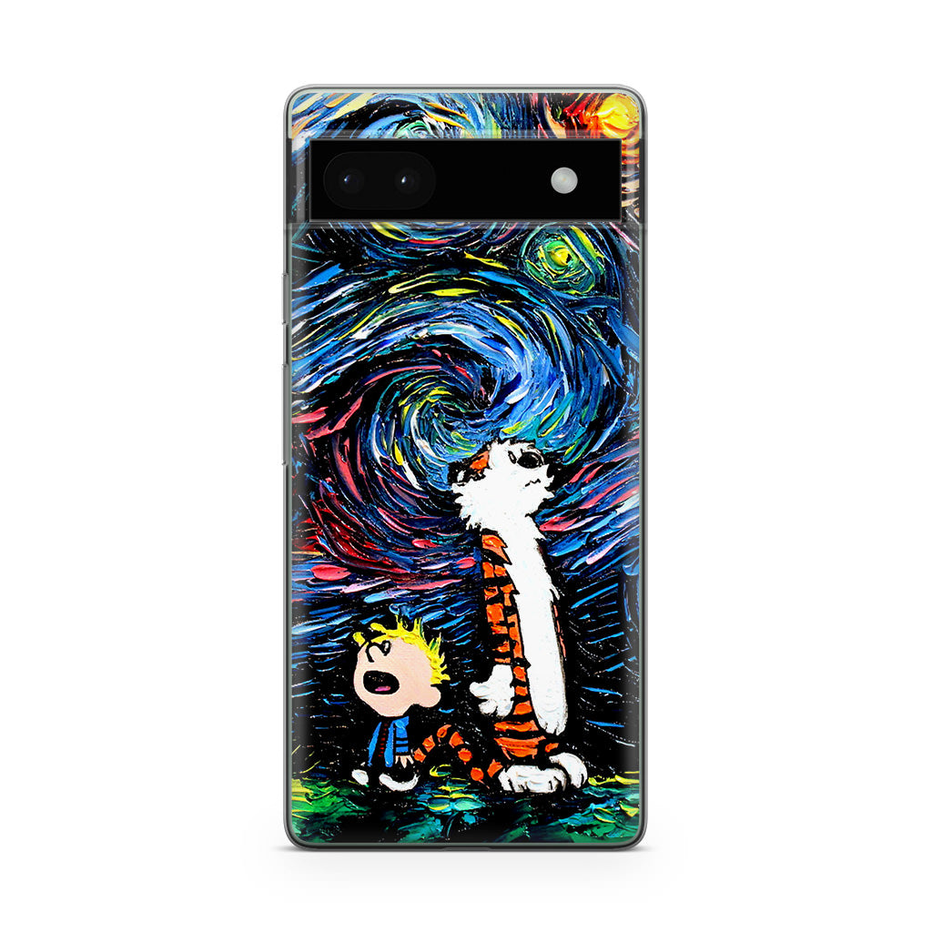 Calvin Art At Starry Night Google Pixel 6a Case