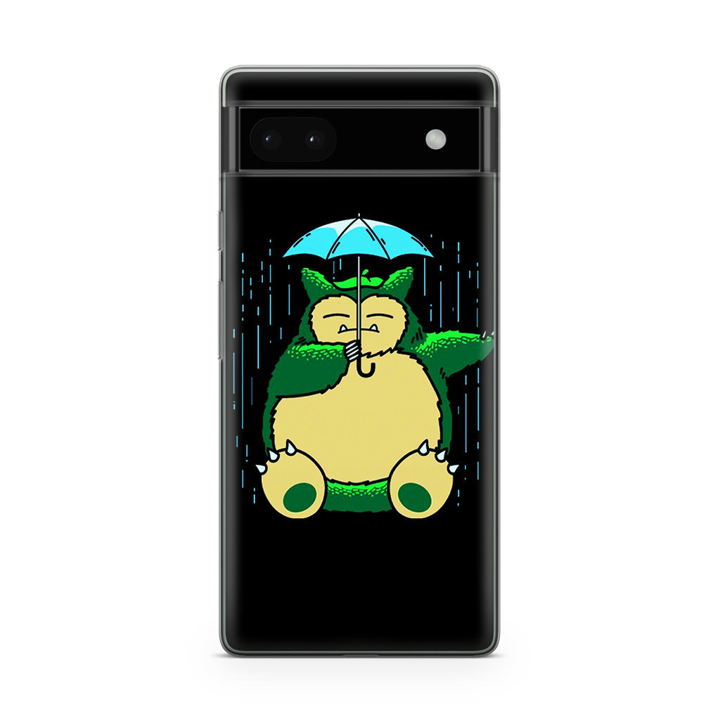 Cute Snorlax Umbrella Google Pixel 6a Case