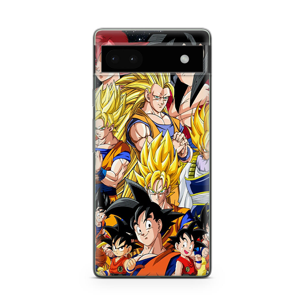 Dragon Ball Z Son Goku Transformation Google Pixel 6a Case