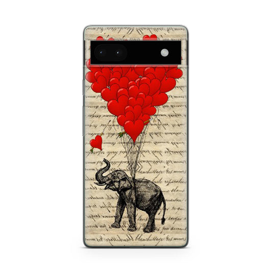 Elephant And Heart Google Pixel 6a Case