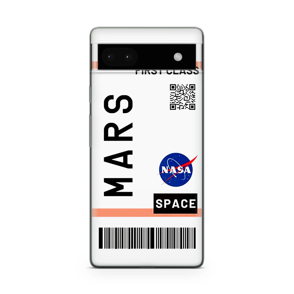 First Class Ticket To Mars Google Pixel 6a Case