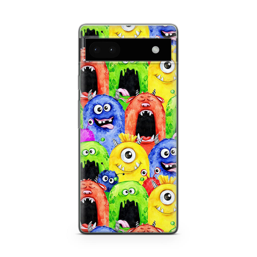 Monster Watercolor Art Google Pixel 6a Case