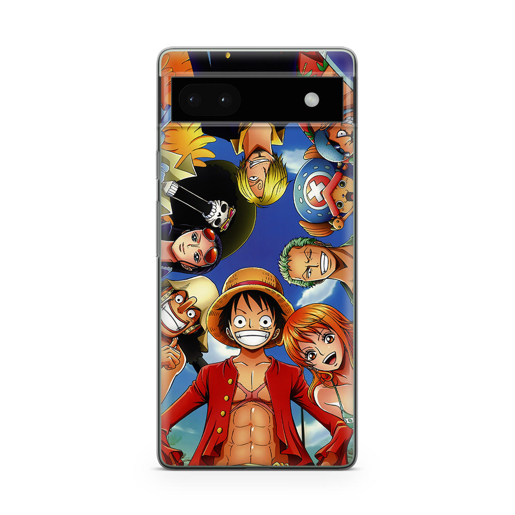 One Piece Luffy Crew Google Pixel 6a Case