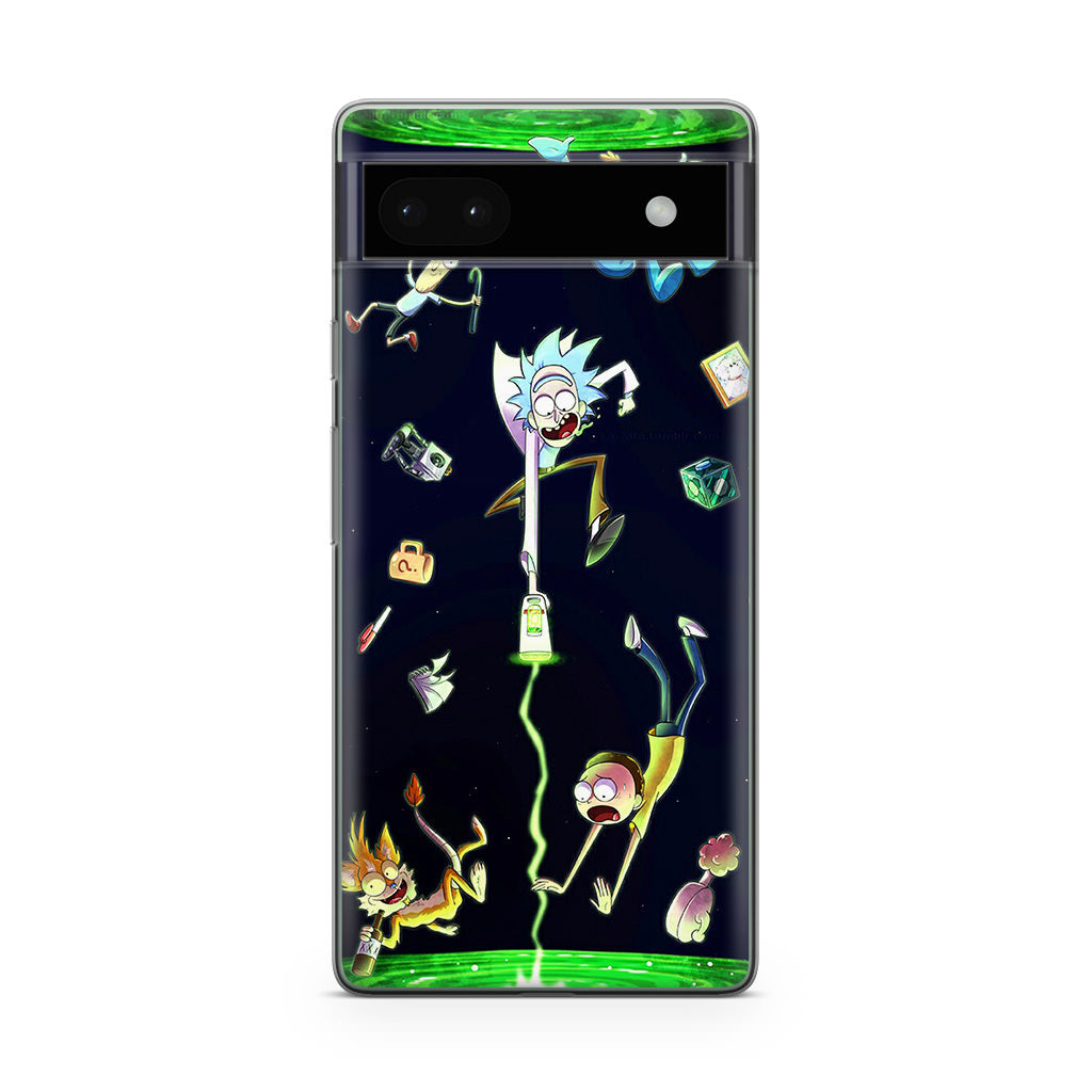 Rick And Morty Portal Fall Google Pixel 6a Case