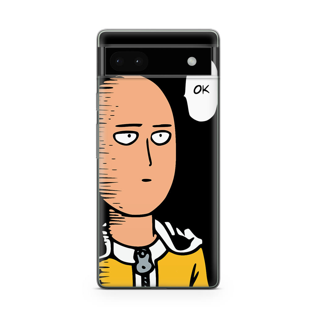 Saitama Poker Face Google Pixel 6a Case