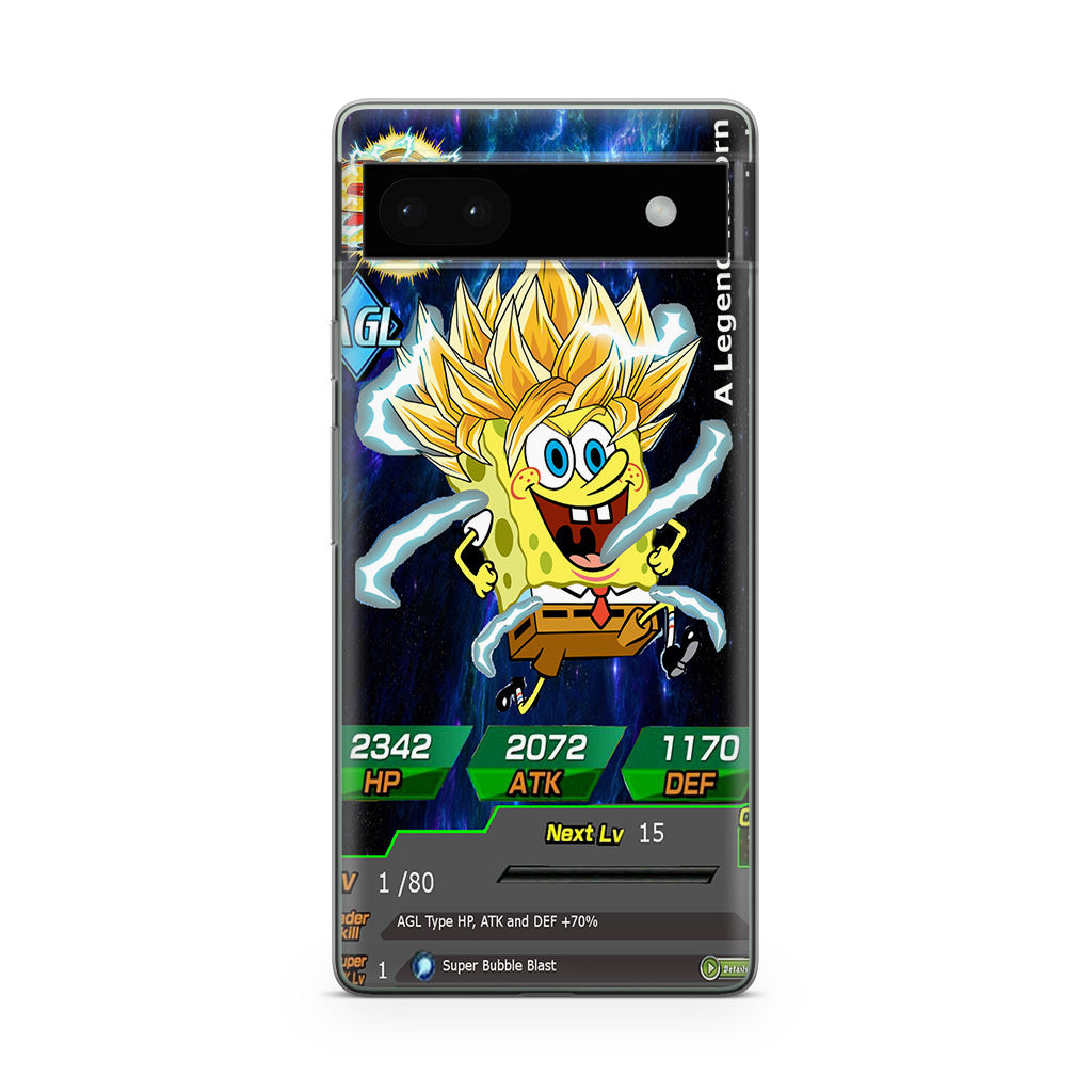 Super Saiyan Spongebob Card Google Pixel 6a Case