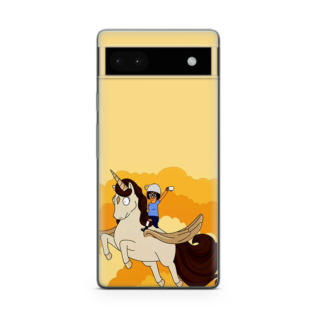 Tina Belcher And Unicorn Google Pixel 6a Case