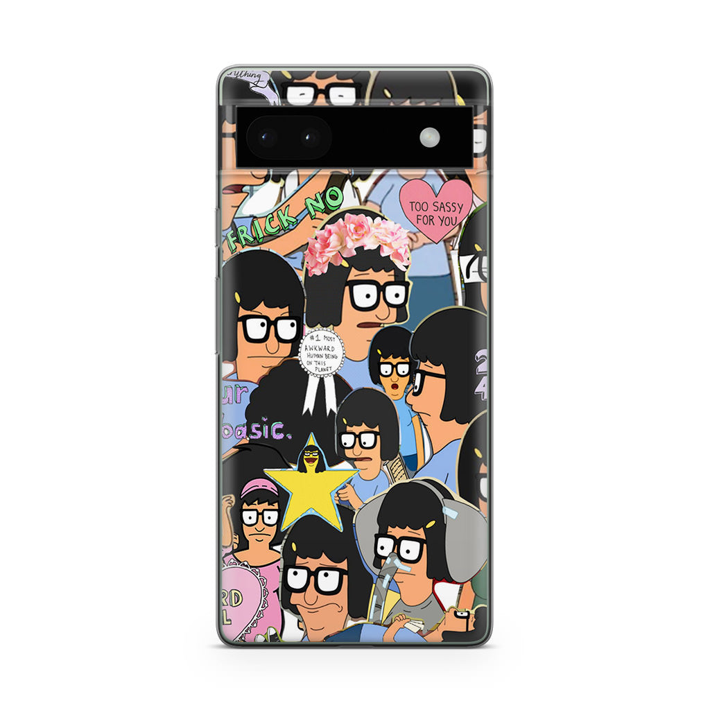 Tina Belcher Collage Google Pixel 6a Case